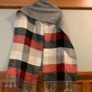 Pottery Barn reversible cozy wrap